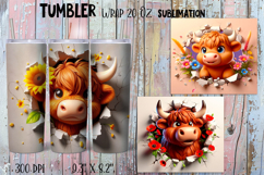 Funny forest animal Watercolor Sublimation Tumbler Wrap Product Image 1