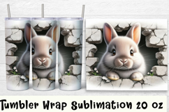 Funny forest animal Watercolor Sublimation Tumbler Wrap Product Image 1