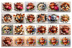 Animal Tumbler Wrap, Spring Sublimation bundle Product Image 2