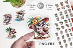 Vacation Animal Sticker Product Image 1