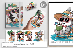 Digital Paper Vacation Animal Product Image 1