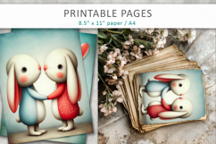 valentine animals printable pages Product Image 4