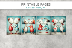 junk journal valentine animals Product Image 2