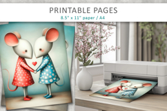 cute love animals for kids, junk journal valentine Product Image 3