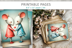 cute love animals for kids, junk journal valentine Product Image 4