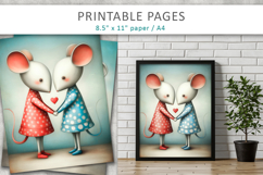 cute love animals for kids, junk journal valentine Product Image 6