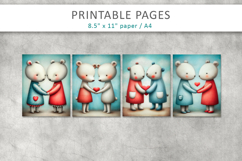 cute love animals for kids, children illustration Product Image 2