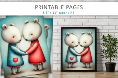 cute love animals for kids, children illustration Product Image 7