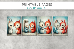 kids love illustration printables, storybook animals Product Image 2