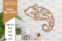 Iguana Wall Decor Laser Cut. Animals Wall Art SVG Product Image 1