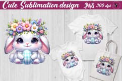 Animals with bunny ears Sublimation | Easter animals Product Image 5