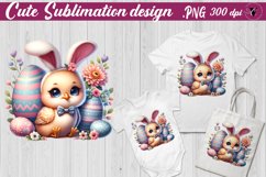 Animals with bunny ears Sublimation | Easter animals Product Image 10