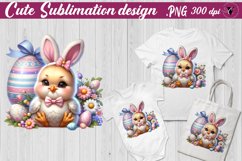 Easter Animal with bunny ears | Easter clipart Product Image 1