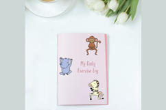 Colored Hand-Drawn Jungle Animals Characters |Yoga Exercise Product Image 5