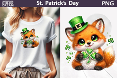 St. Patrick's Day Clipart | Fox Clover Sublimation Product Image 1
