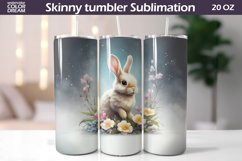 Spring Bunny Tumbler Wrap | Spring Animal Tumbler Product Image 1