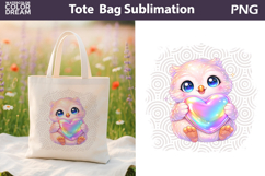 Cute Owl Tote Bag | Baby Animal Sublimation Product Image 1