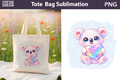 Cute Koala Tote Bag | Baby Animal Sublimation Product Image 1