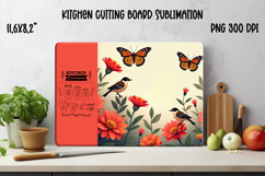 Cute forest animal kitchen board | Fall cutting board PNG Product Image 1