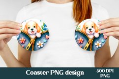 Animal car coaster bundle | Cute gnome round coaster Product Image 4