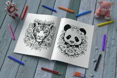 Coloring Page For Kids Animals and Flowers Product Image 3