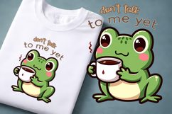 Coffee Mood Animal Clipart | Introvert Coffee Quote Design Product Image 1