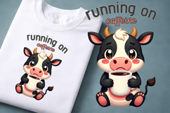 Coffee Mood Animal Clipart | Introvert Coffee Quote Design Product Image 1