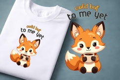 Coffee Mood Animal Clipart | Introvert Coffee Quote Design Product Image 1