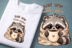 Coffee Mood Animal Clipart | Introvert Coffee Quote Design Product Image 1