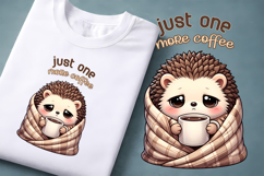 Coffee Mood Animal Clipart | Introvert Coffee Quote Design Product Image 1