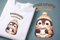 Coffee Mood Animal Clipart | Introvert Coffee Quote Design Product Image 1