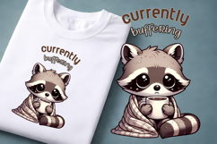 Coffee Mood Animal Clipart | Introvert Coffee Quote Design Product Image 1