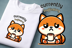 Coffee Mood Animal Clipart | Introvert Coffee Quote Design Product Image 1