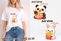 Funny animal food clipart PNG | Funny food sublimation Product Image 1