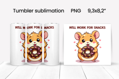 Funny animal food tumbler | Sarcastic quotes animal tumbler Product Image 1