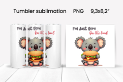 Funny animal food tumbler | Sarcastic quotes animal tumbler Product Image 1