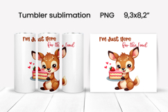 Funny animal food tumbler | Sarcastic quotes animal tumbler Product Image 1