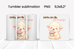 Funny animal food tumbler | Sarcastic quotes animal tumbler Product Image 1