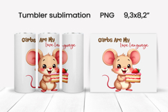 Funny animal food tumbler | Sarcastic quotes animal tumbler Product Image 1
