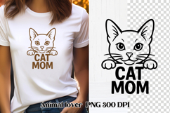 Cat mom SVG design | Animal lover SVG | Cat clipart Product Image 1