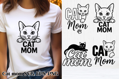 Cat mom SVG design | Animal lover SVG | Cat clipart Product Image 1
