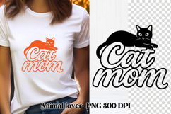 Cat mom SVG design | Animal lover SVG | Cat clipart Product Image 1