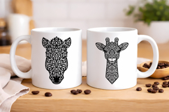 Animal mandala SVG design | Mandala zebra SVG silhouette Product Image 1