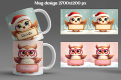 Christmas animal mug wrap | Add your name mug Product Image 1