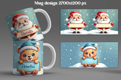 Christmas animal mug wrap | Add your name mug Product Image 1