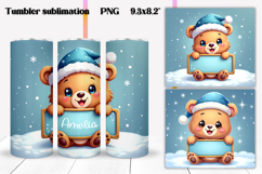 Christmas tumbler wrap design | Add your name tumbler PNG Product Image 1