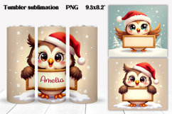 Christmas tumbler wrap design | Add your name tumbler PNG Product Image 1