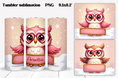 Christmas tumbler wrap design | Add your name tumbler PNG Product Image 1