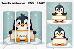 Christmas tumbler wrap design | Add your name tumbler PNG Product Image 1