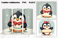 Christmas tumbler wrap design | Add your name tumbler PNG Product Image 1